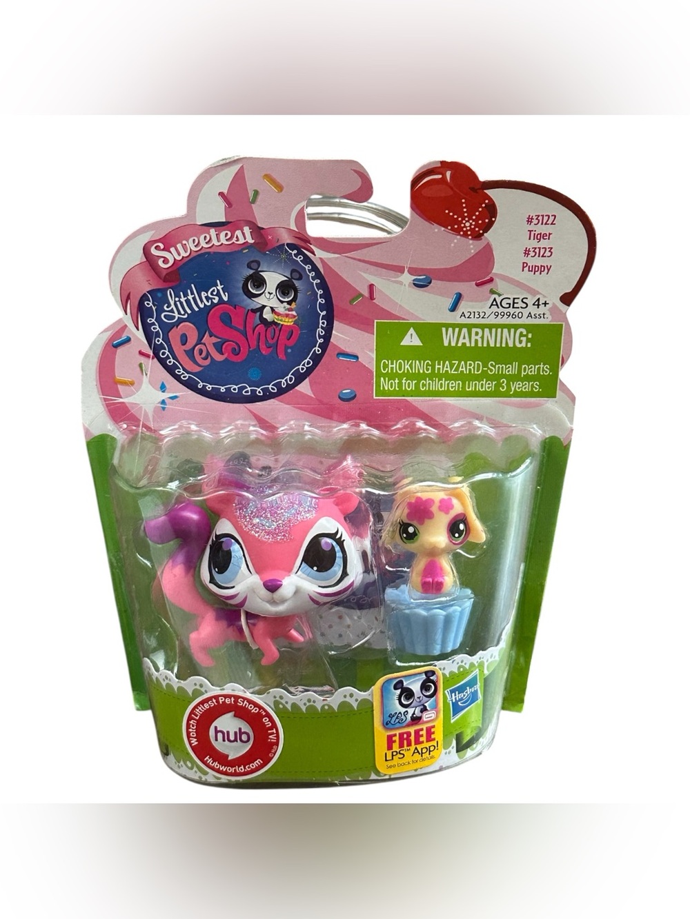 Littlest Pet Shop Sweetest Series Tiger & Puppy 2-Pack #3122 #3123 NIP Sealed